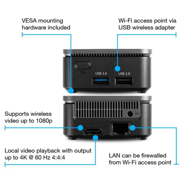 ATLONA Wireless prezentacioni sistem za deljenje sadrzaja 4 uredja, AT-WAVE-101 - AT-WAVE-101