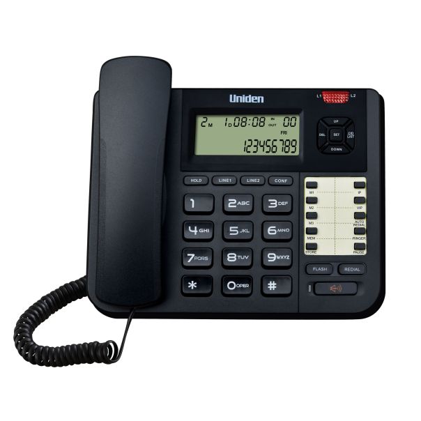 UNIDEN Žični telefon AT8502, crna - 13418