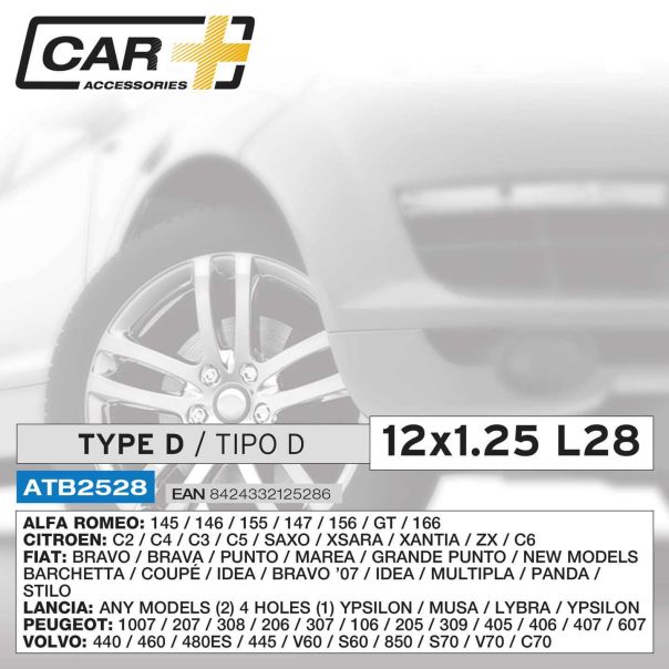 SUMEX Sigurnosni srafovi 12x1.25 l28 type d - ATB2528