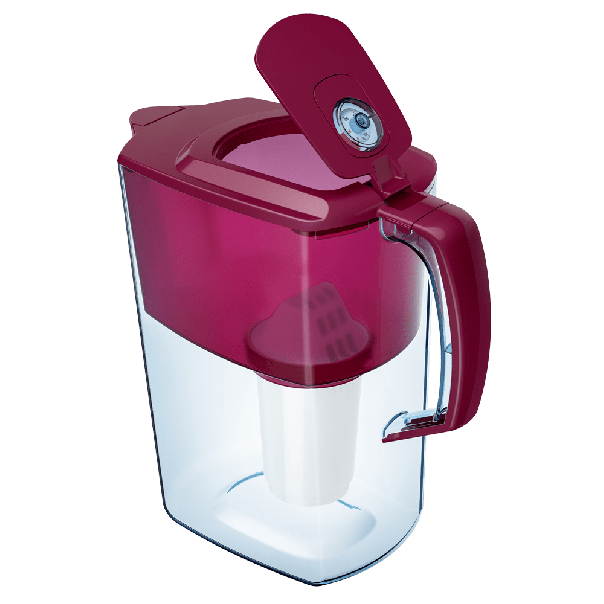 AQUAPHOR Bokal za filtriranje vode 4L Atlant, bordo - 227-1-1