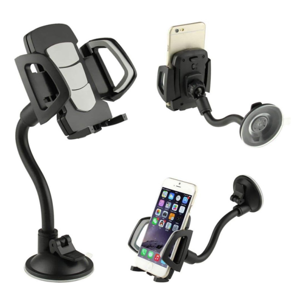 Auto držač roto 360 za telefon vakuum crni 1.8-3.7 in - 615904