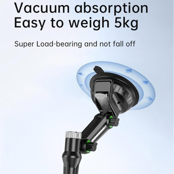 Auto držač univerzalni za tablet/ telefon za kontrolnu tablu vakuum crni - 614609