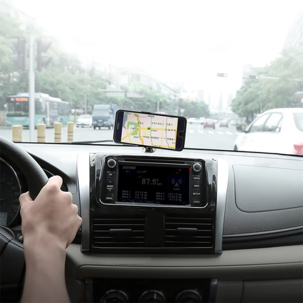 Auto držač za telefon magnetni Baseus Small Ears Series srebrni - SUER-B01