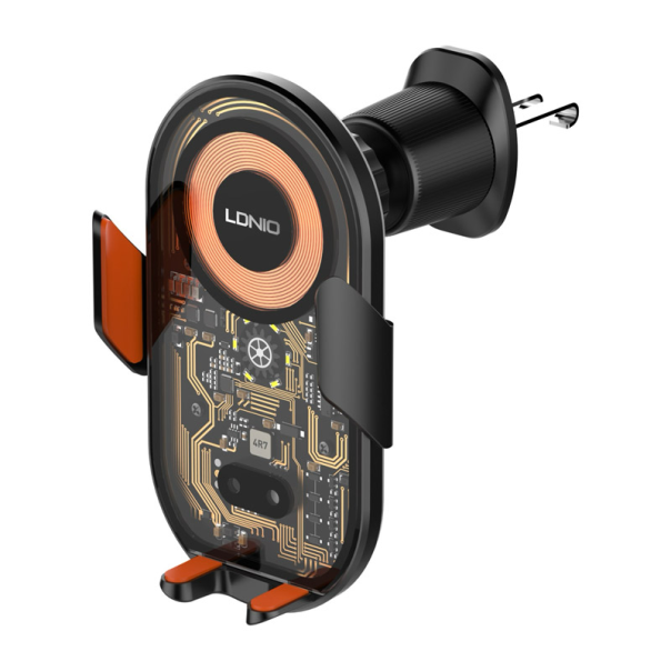 Auto držač za telefon magnetni za ventilaciju LDNIO sa bezicnim punjenjem 15W MA30 crni X10 - 615956