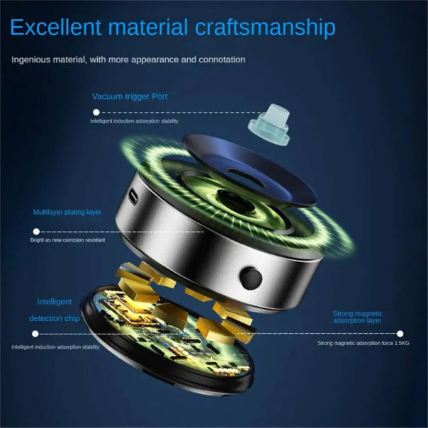 Auto držač vakuum za telefon Magsafe X8/ X8Q za tablu crni - 612997