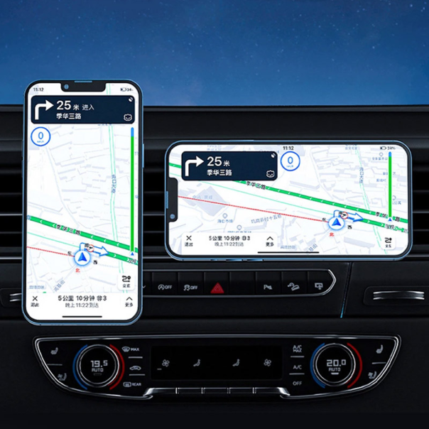 Auto držač za telefon Magsafe za ventilaciju A8 crni - 612826