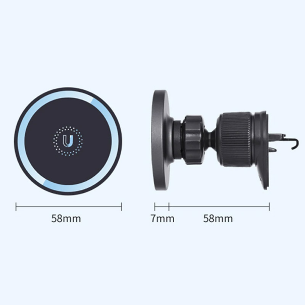 Auto držač za telefon Magsafe za ventilaciju A8 crni - 612826