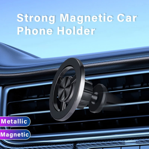 Auto držač za telefon magnetni za ventilaciju crni. - 611501