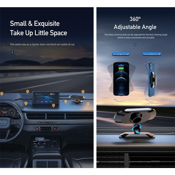 Auto držač za telefon mini magnetni AWEI X20 crni - 613694