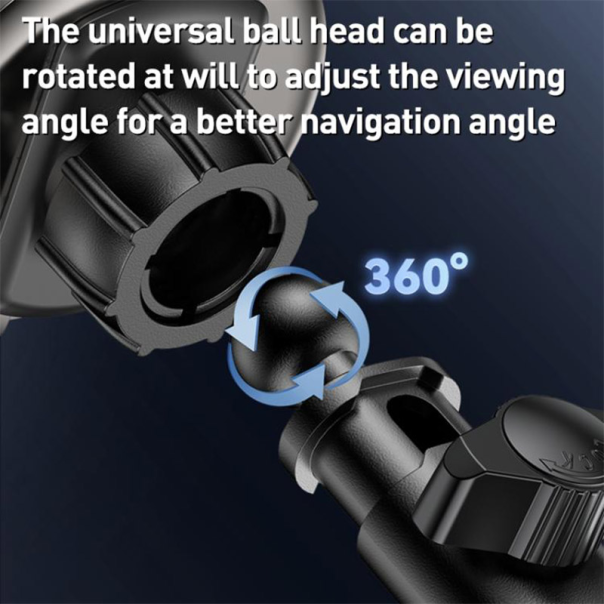 Auto držač za telefon YESIDO sa bezicnim punjenjem magnetni DS30 15W crni - 620572