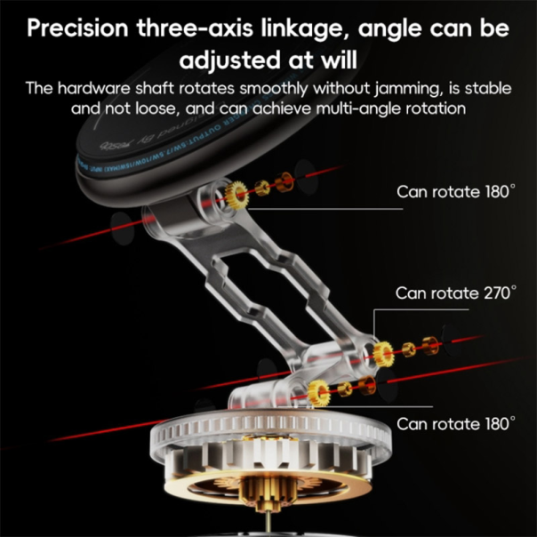 Auto držač za telefon sa bezicnim punjenjem magnetni YESIDO C306 15W - 620574