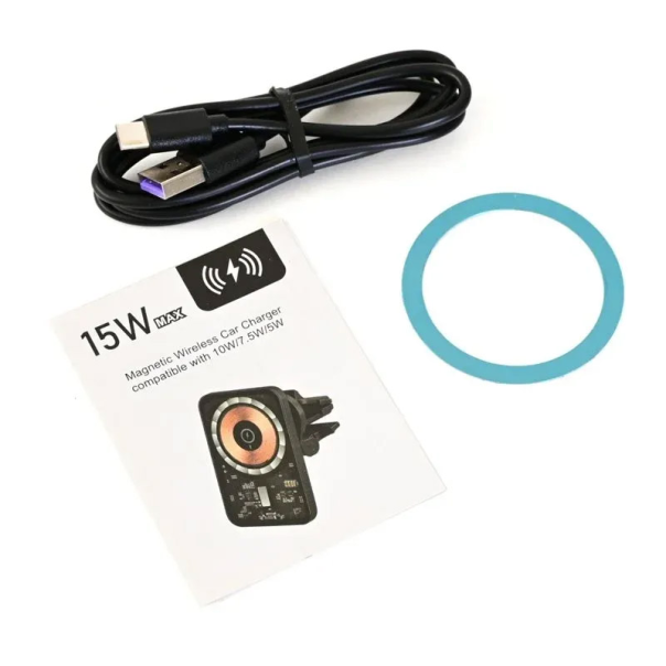 Auto držač za telefon sa bezicnim punjenjem MAGSAFE 15W transparent Tip 2 - 615467
