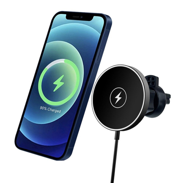 Auto držač za telefon sa bezicnim punjenjem S12 15W crni - 614458