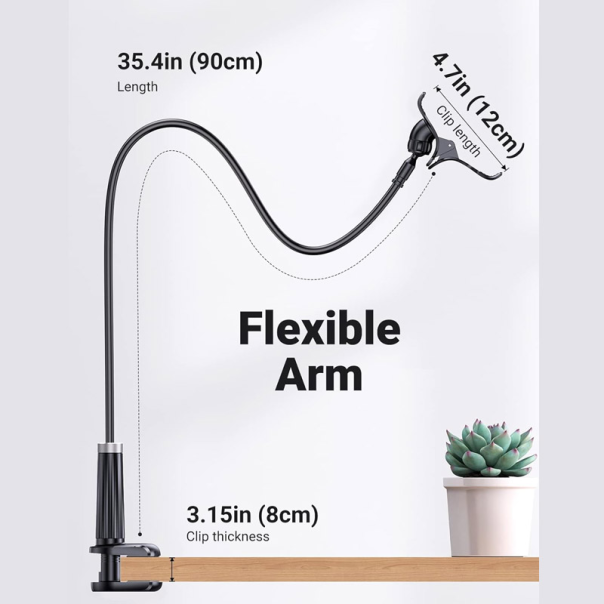 Držač za telefon UGREEN vakuum Lazy crni - 616343