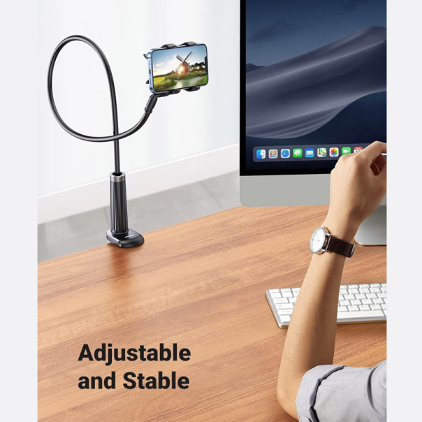 Držač za telefon UGREEN vakuum Lazy crni - 616343