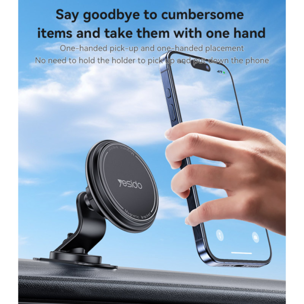 Auto držač za telefon YESIDO C220 crni - 620576