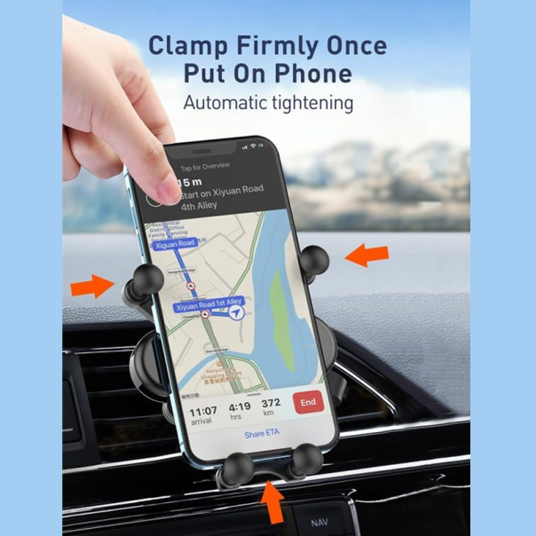Auto držač za telefon za ventilaciju LDNIO MG03 crni - 613496
