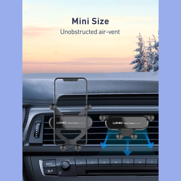 Auto držač za telefon za ventilaciju LDNIO MG03 crni - 613496