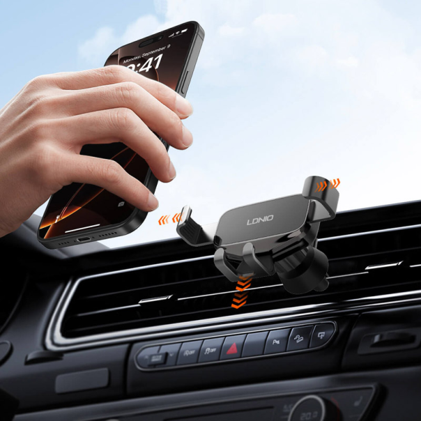 Auto držač za telefon za ventilaciju LDNIO MG13 crni - 620705