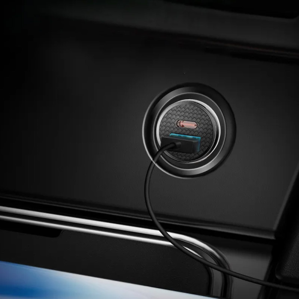 Auto punjač Baseus Baseus Circular Plastic A+C 30W  PPS - CCALL-YS01