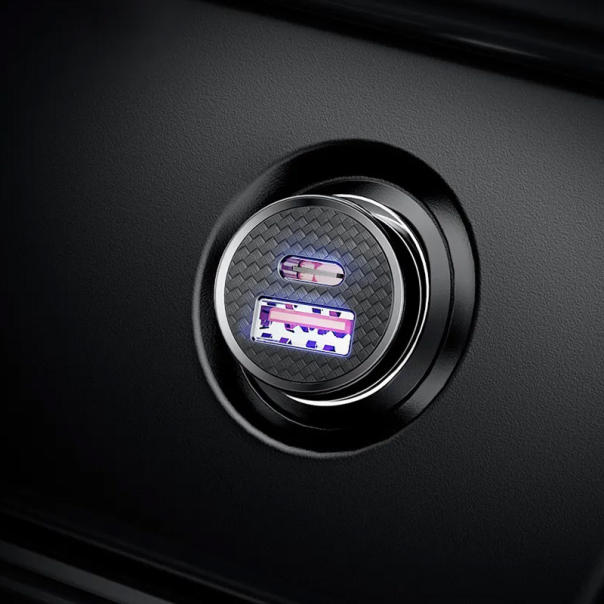 Auto punjač Baseus Baseus Circular Plastic A+C 30W  PPS - CCALL-YS01