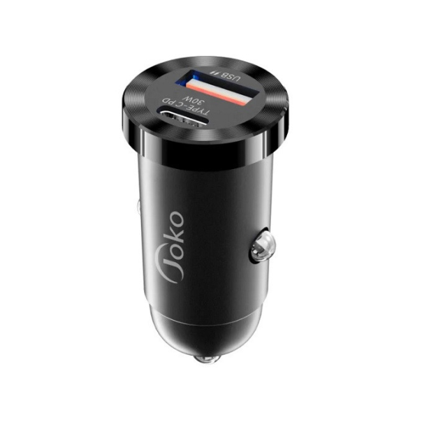 Auto punjac KONFULON JK79, 3A, QC3.0 22.5W, PD 30W crni - 206618