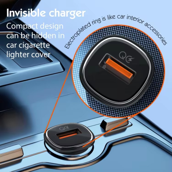 Auto punjač LDNIO C105, QC3.0, 30W USB Type C crni - 215590-1