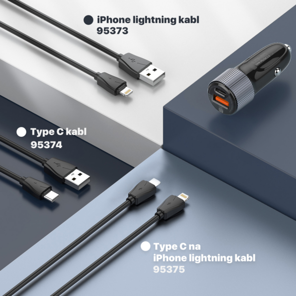 LDNIO Auto punjač sa USB C dual C510Q - 209034