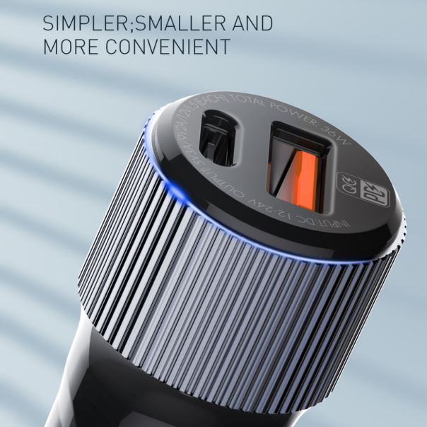 LDNIO Auto punjač sa USB C dual C510Q - 209034