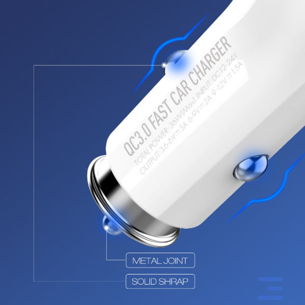 LDNIO Auto punjač sa Tip C kablom C511Q QC3.0 - 207606