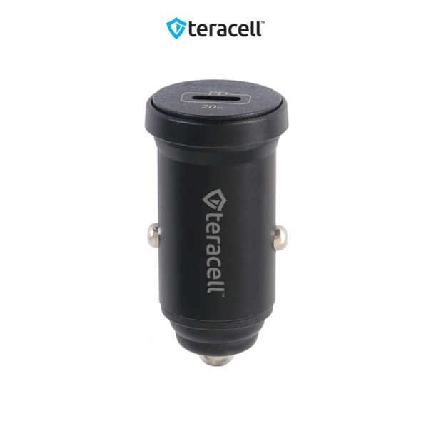 Auto punjač Teracell Evolution TC-12 PD 20W crni sa PD Type-C kablom crni - 601404
