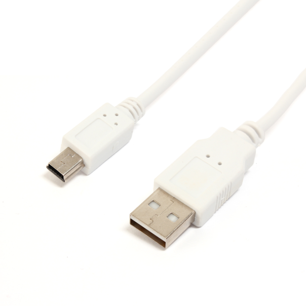 Auto punjac Teracell Ultra DC01 2.4A sa Mini USB kablom beli - 81596