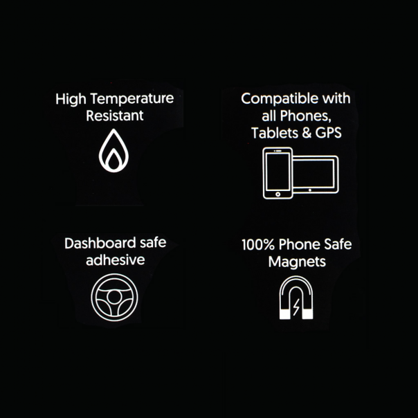 Auto stalak GH - C10 magnet za ventilaciju crni - 98947