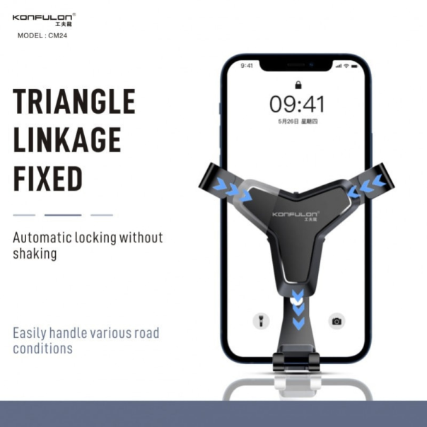 Auto stalak Konfulon CM24 crni - 211854