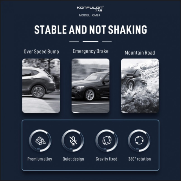 Auto stalak Konfulon CM24 crni - 211854