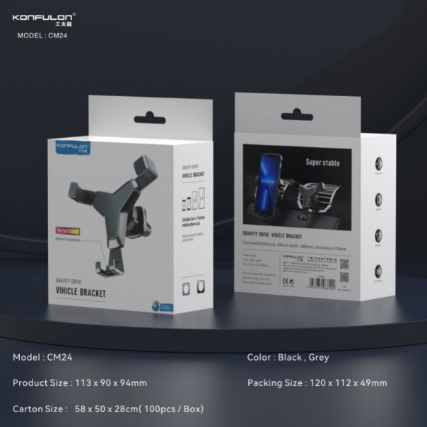Auto stalak Konfulon CM24 crni - 211854
