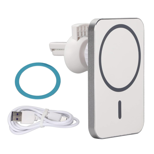 Auto stalak magnetic Magsafe punjac 15W beli - 217491