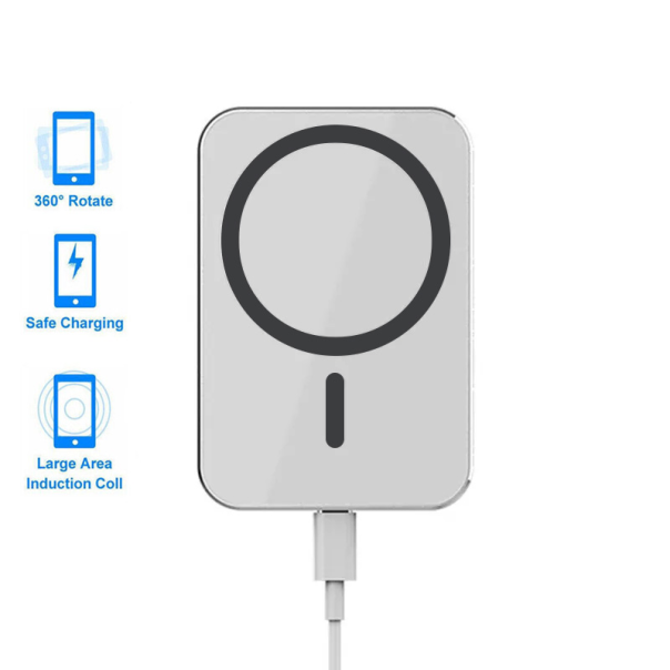 Auto stalak magnetic Magsafe punjac 15W beli - 217491