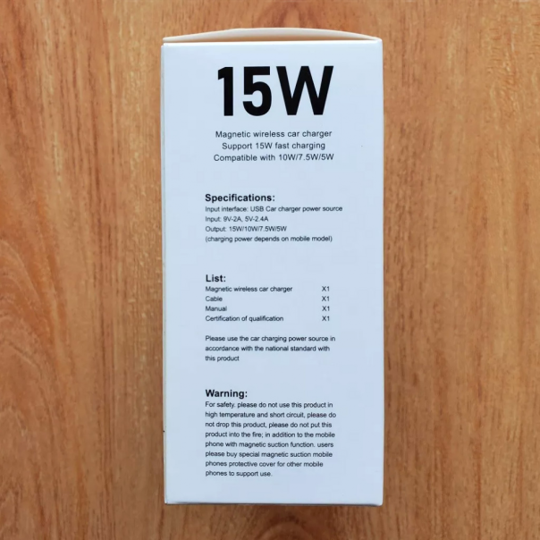 Auto stalak magnetic Magsafe punjac 15W crni - 217492