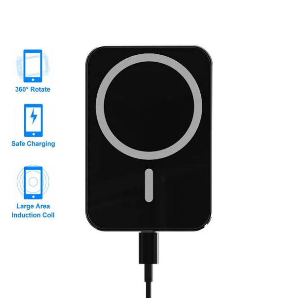 Auto stalak magnetic Magsafe punjac 15W crni - 217492