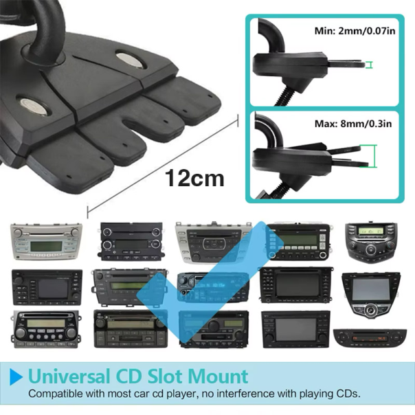 Auto stalak PZ1 za telefon za CD player - 615747