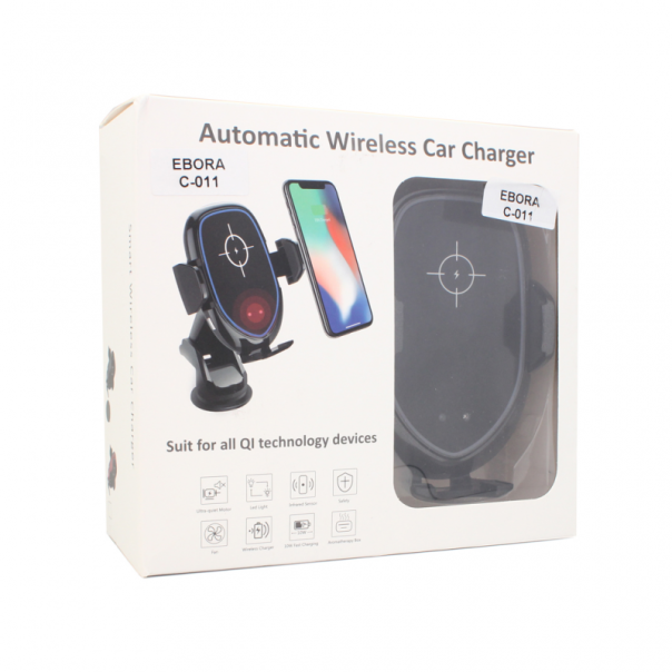 Auto stalak Wireless Ebora C-011 10W crni - 69556