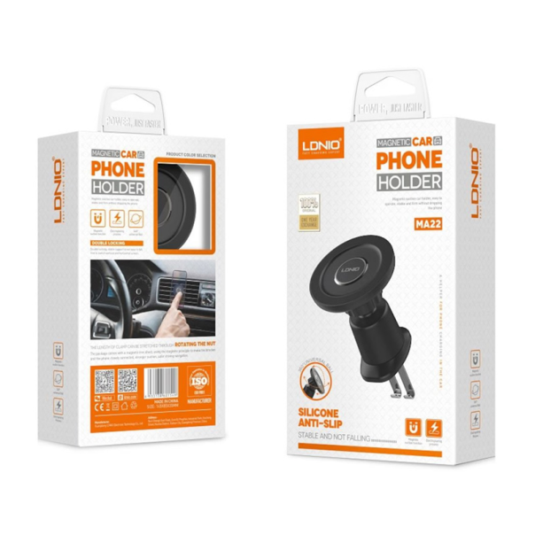 Auto stalak za ventilaciju LDNIO MA22 magnetic crni - 215588