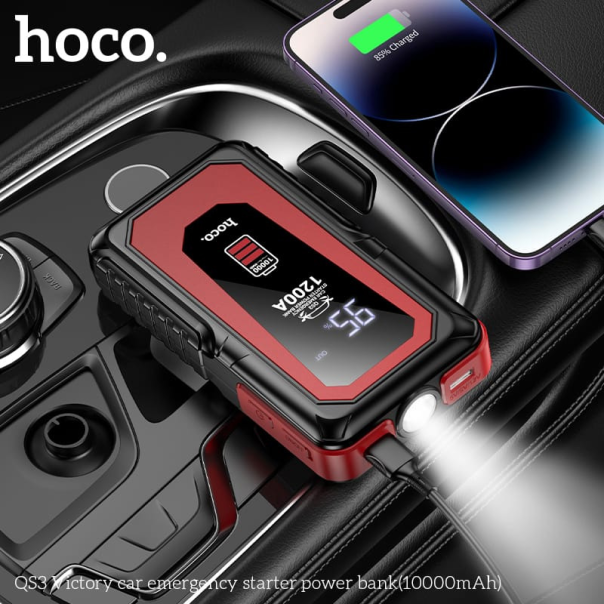Auto starter Hoco QS3, 10000mAh, 37Wh, 12V - 220348
