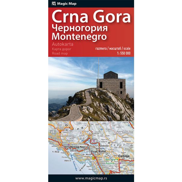 Auto karta Crne Gore - 9788683501892