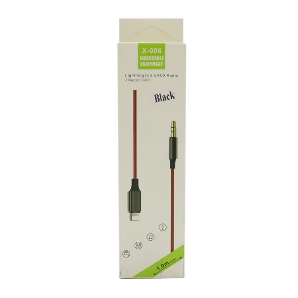 Audio Aux kabl X-006 Iphone na 3,5 mm, crna - AV341