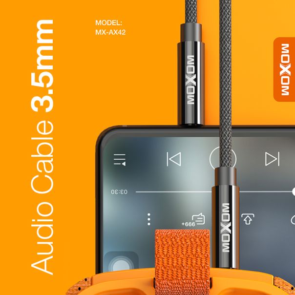 MOXOM Audio AUX kabl MX-AX42, crna - AV372