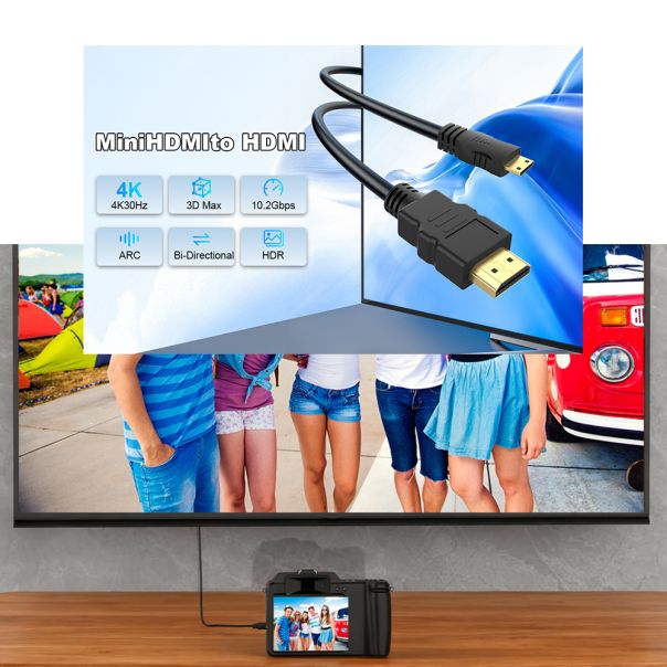 Kabal HDMI 1.4 sa Mini HDMI 4k 30Hz/1080p 120Hz dvosmerni 1.5m (OTN-HD105) Onten - EP2939031