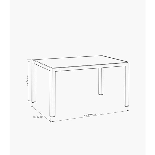 Stakleni sto sivi AVA355705 - AVA355705