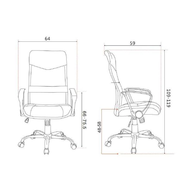 Kancelarijska stolica H-935-6/2061 - AVA357330